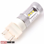   Светодиодная автолампа P27W 15 LED SMD2323 + линза (2шт.)