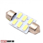   Светодиодная автолампа C5W FEST 36мм + SV8,5 - 6 SMD5630 (2шт.)